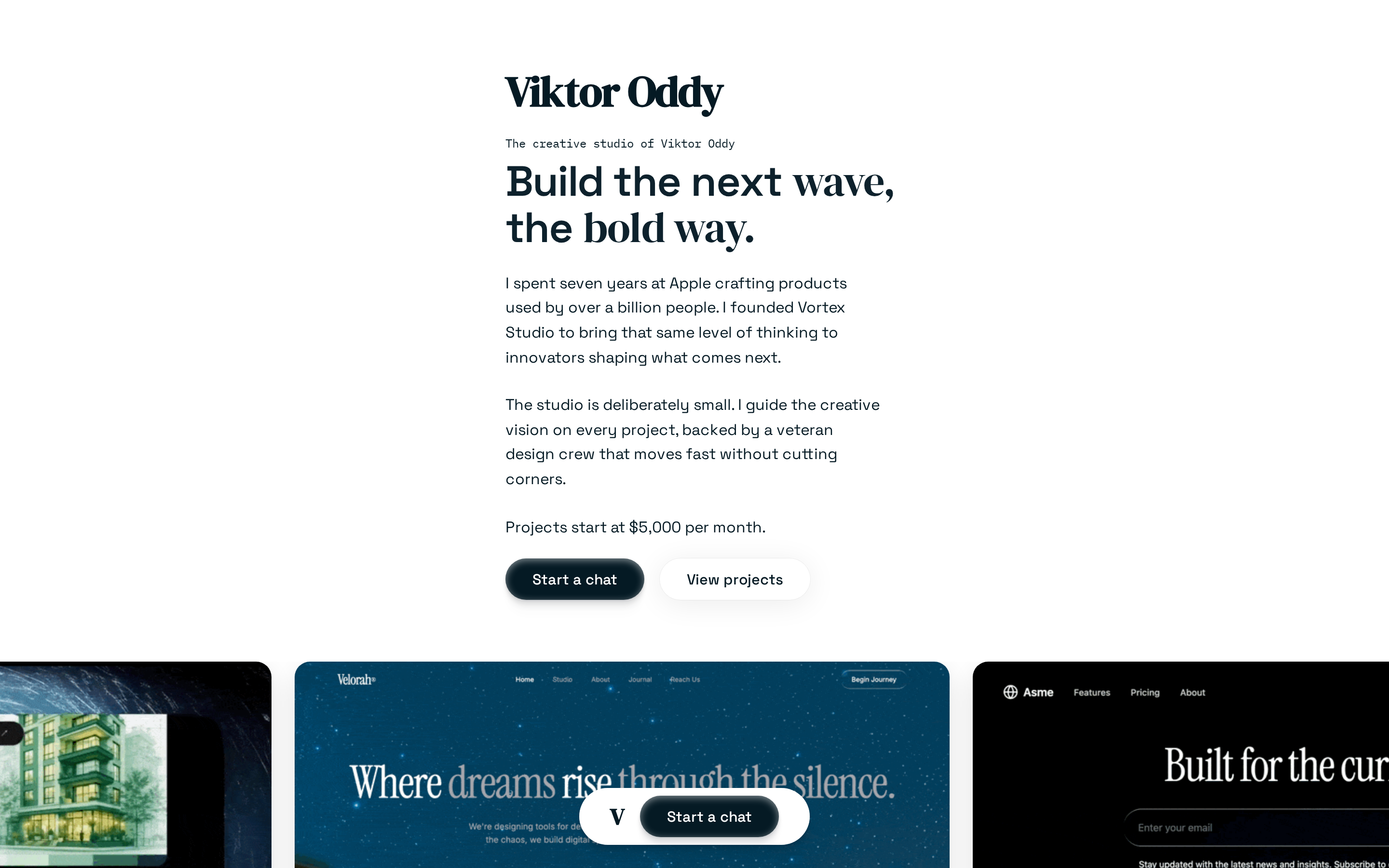 AI Designer Portfolio — Viktor Oddy preview